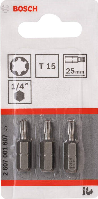 Bosch bit odvrtača ekstra-tvrdi T15, 25 mm - 2607001607 Bit odvrtača eksera BOSCH BOSCH-2607001607 Madras doo Beograd