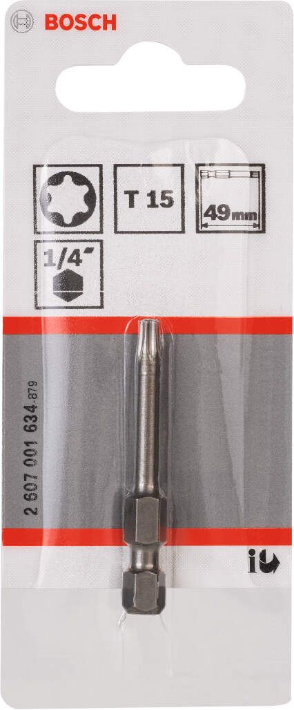 Bosch bit odvrtača ekstra-tvrdi T15, 49 mm - 2607001634 Bit odvrtača eksera BOSCH BOSCH-2607001634 Madras doo Beograd