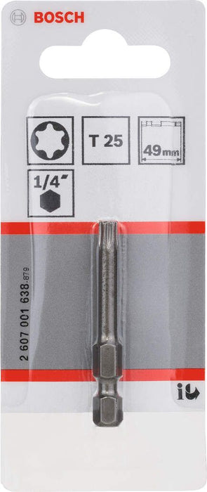 Bosch bit odvrtača ekstra-tvrdi T25, 49 mm - 2607001638 Bit odvrtača eksera BOSCH BOSCH-2607001638 Madras doo Beograd