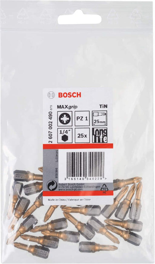 Bosch bit odvrtača Max Grip PZ 1, 25 mm - 2607002490 Bit PZ1 BOSCH BOSCH-2607002490 Madras doo Beograd