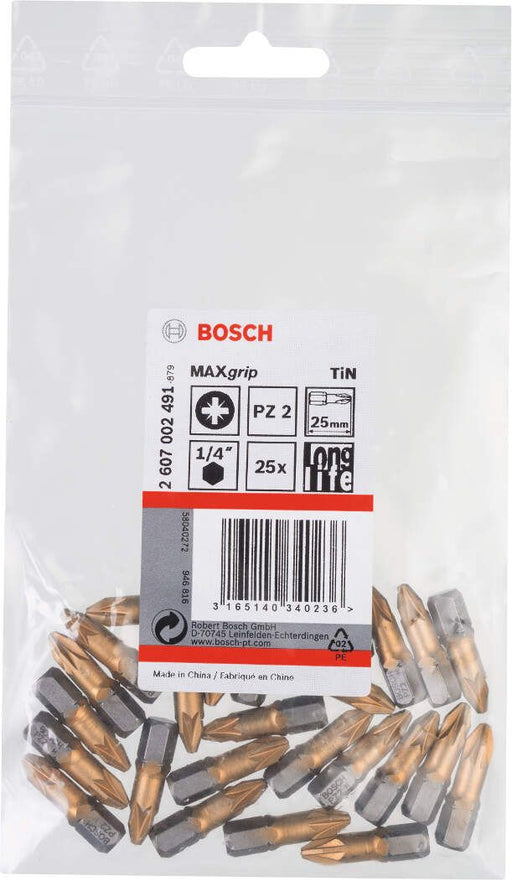 Bosch bit odvrtača Max Grip PZ 2, 25 mm - 2607002491 Bit PZ2 BOSCH BOSCH-2607002491 Madras doo Beograd