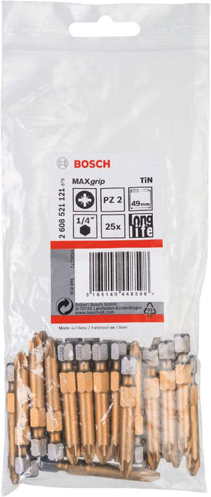 Bosch bit odvrtača Max Grip PZ 2, 49 mm - 2608521121 Bit PZ2 BOSCH BOSCH-2608521121 Madras doo Beograd