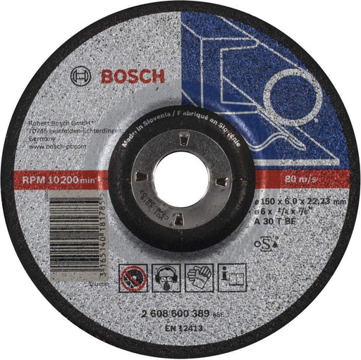 Bosch brusna ploča ispupčena Expert for Metal A 30 T BF, 150 mm, 6,0 mm - 2608600389 Brusna ploča BOSCH BOSCH-2608600389 Madras doo Beograd