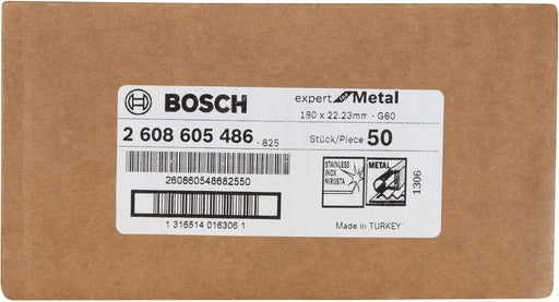 Bosch brusni fiber disk R444, Expert for Metal Prečnik 180 mm; granulacija 60 - 2608605486 Brusni fiber disk BOSCH BOSCH-2608605486 Madras doo Beograd