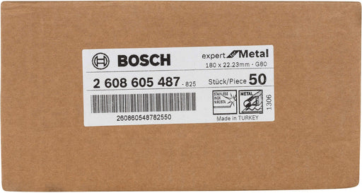 Bosch brusni fiber disk R444, Expert for Metal Prečnik 180 mm; granulacija 80 - 2608605487 Brusni fiber disk BOSCH BOSCH-2608605487 Madras doo Beograd