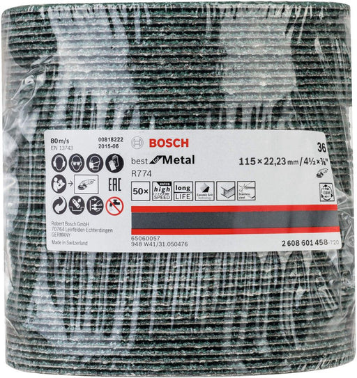 Bosch brusni fiber disk R774, Best for Metal 115 mm, 22,23 mm, 36 - 2608601458 Brusni fiber disk BOSCH BOSCH-2608601458 Madras doo Beograd