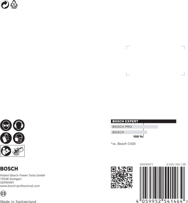 Bosch brusni list C470, 125mm granulacija 180; pakovanje od 5 komada - 2608900808 Brusni list BOSCH Madras doo Beograd