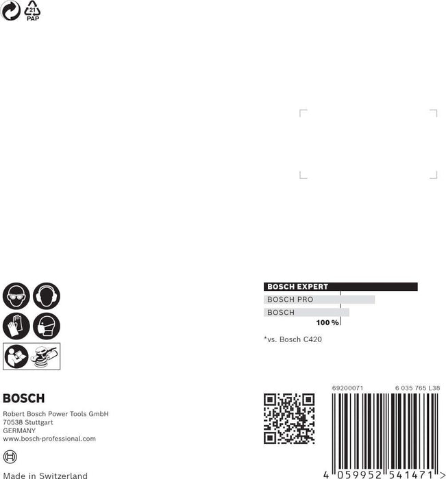 Bosch brusni list C470, 125mm granulacija 240; pakovanje od 5 komada - 2608900809 Brusni list BOSCH Madras doo Beograd