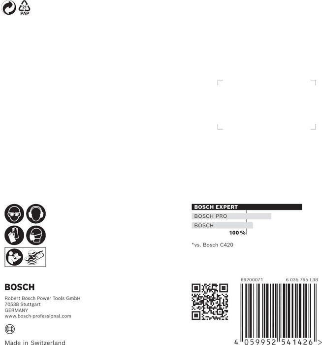 Bosch brusni list C470, 125mm granulacija 60; pakovanje od 5 komada - 2608900804 Brusni list BOSCH Madras doo Beograd