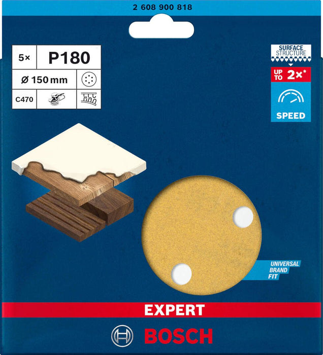 Bosch brusni list C470, 150mm granulacija 180; pakovanje od 5 komada - 2608900818 Brusni list BOSCH Madras doo Beograd