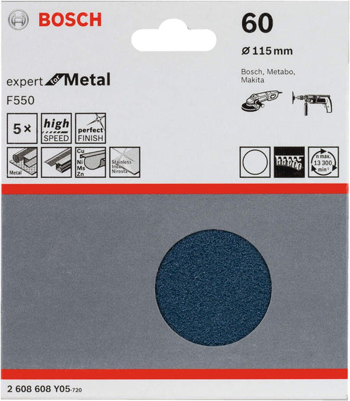 Bosch brusni list F550, pakovanje od 5 komada 115 mm, 60 pakovanje od 5 komada - 2608608Y05 Brusni list BOSCH Madras doo Beograd
