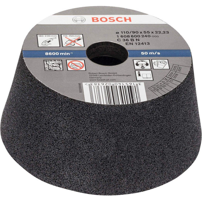 Bosch brusni lonac, konusni-kamen/beton 90 mm, 110 mm, 55 mm, 36 - 1608600240 Brusni lonac BOSCH BOSCH-1608600240 Madras doo Beograd