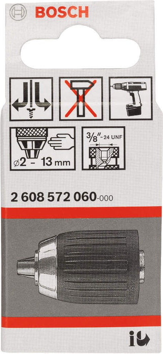 Bosch brzostezna glava do 13 mm 2-13 mm, 3/8" - 24 - 2608572060 Brzostezna glava BOSCH Madras doo Beograd