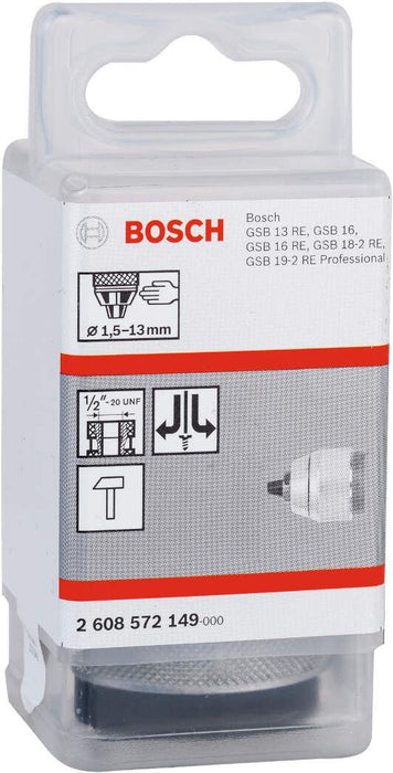 Bosch brzostezna glava, hromirana 1,5-13 mm, 1/2" - 20 - 2608572149 Brzostezna glava BOSCH BOSCH-2608572149 Madras doo Beograd