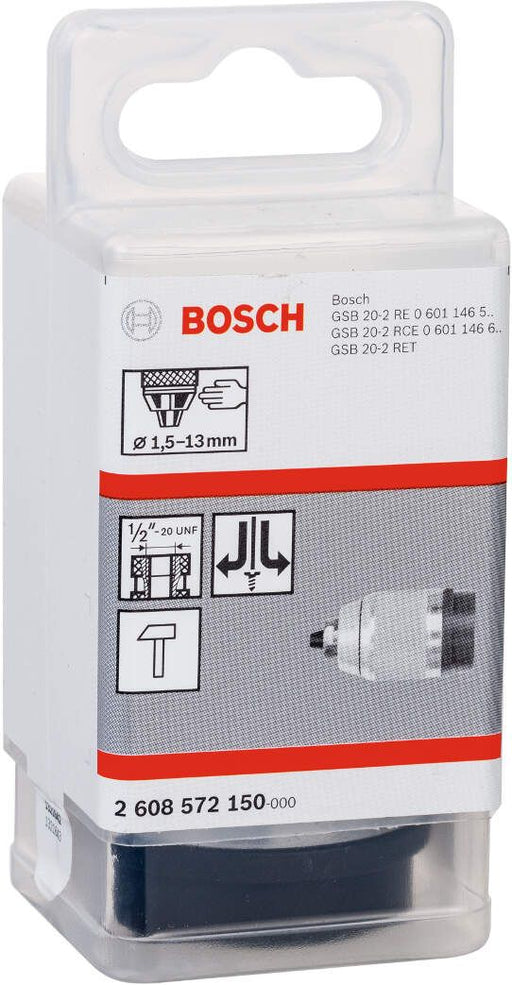 Bosch brzostežuća glava mat hromirana 1,5-13 mm, 1/2" - 20 - 2608572150 Brzostezna glava BOSCH BOSCH-2608572150 Madras doo Beograd