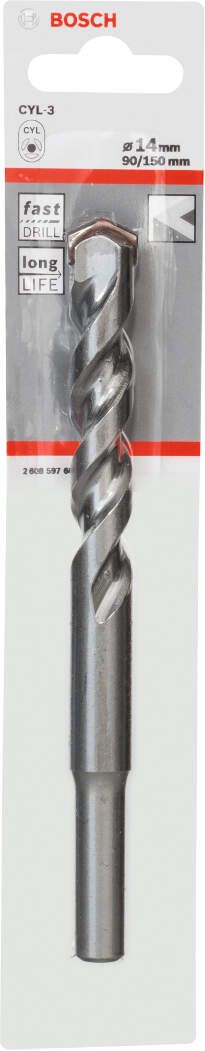 Bosch burgija za beton CYL-3 14 x 90 x 150 mm, d 10 mm pakovanje od 1 komada - 2608597669 Burgija za beton BOSCH BOSCH-2608597669 Madras doo Beograd