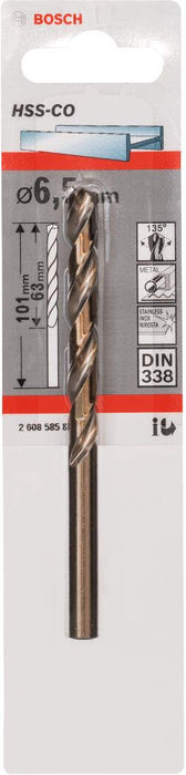 Bosch burgija za metal HSS-Co, DIN 338 6,5 x 63 x 101 mm pakovanje od 1 komada - 2608585856 Burgija za metal BOSCH BOSCH-2608585856 Madras doo Beograd