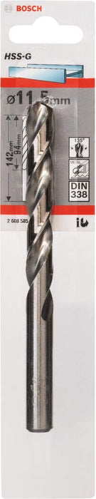 Bosch burgija za metal HSS-G, DIN 338 11,5 x 94 x 142 mm pakovanje od 1 komada - 2608585939 Burgija za metal BOSCH BOSCH-2608585939 Madras doo Beograd