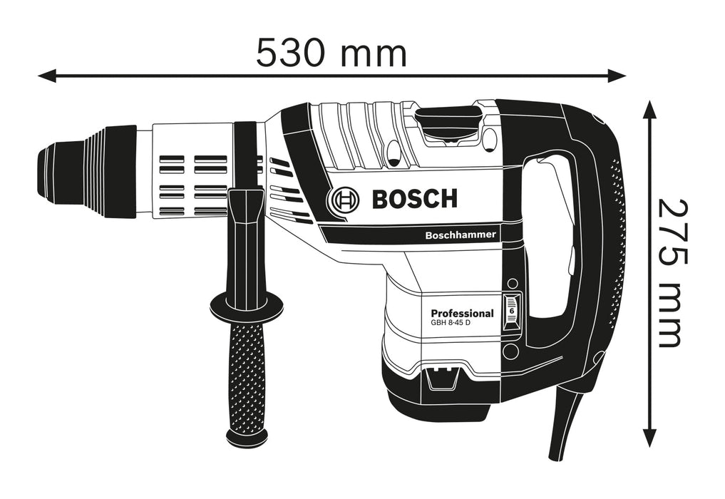 BOSCH Bušilica sa čekićem GBH 8-45 D (0611265103) Madras doo Beograd Madras doo Beograd