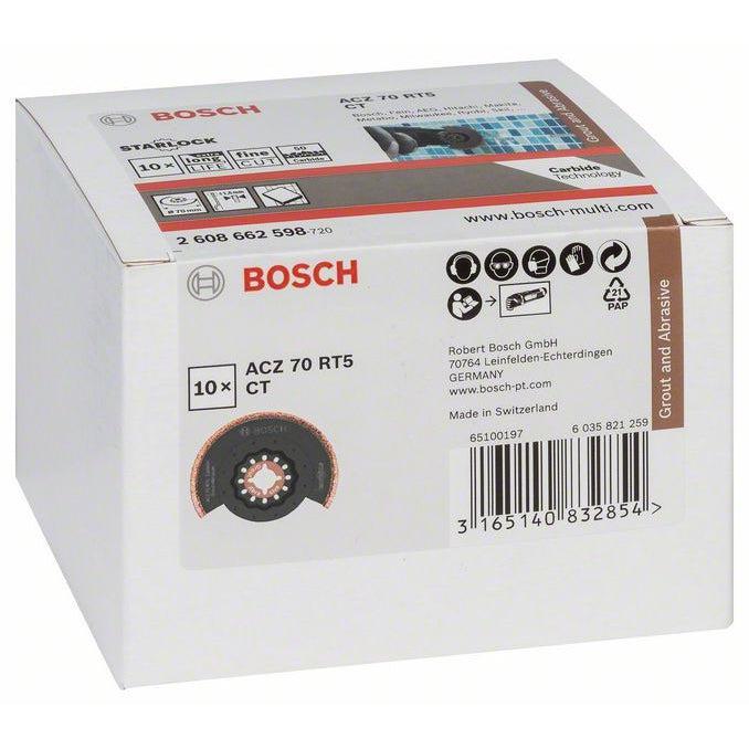 Bosch carbide-RIFF segmentni list testere za tanki rez ACZ 70 RT5 70 mm - pakovanje od 10 komada - 2608664486 List testere BOSCH Madras doo Beograd