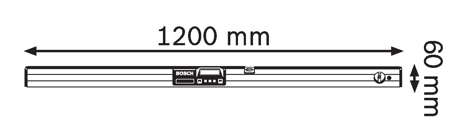 Bosch digitalni merač nagiba GIM 120 (0601076800) Digitalni merač uglova BOSCH BOSCH-0601076800 Madras doo Beograd