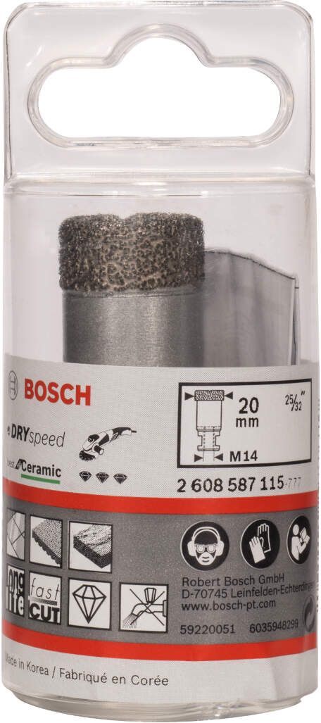 Bosch dijamantska burgija za suvo bušenje Dry Speed Best for Ceramic 20 x 35 mm - 2608587115 Dijamantska burgija BOSCH BOSCH-2608587115 Madras doo Beograd