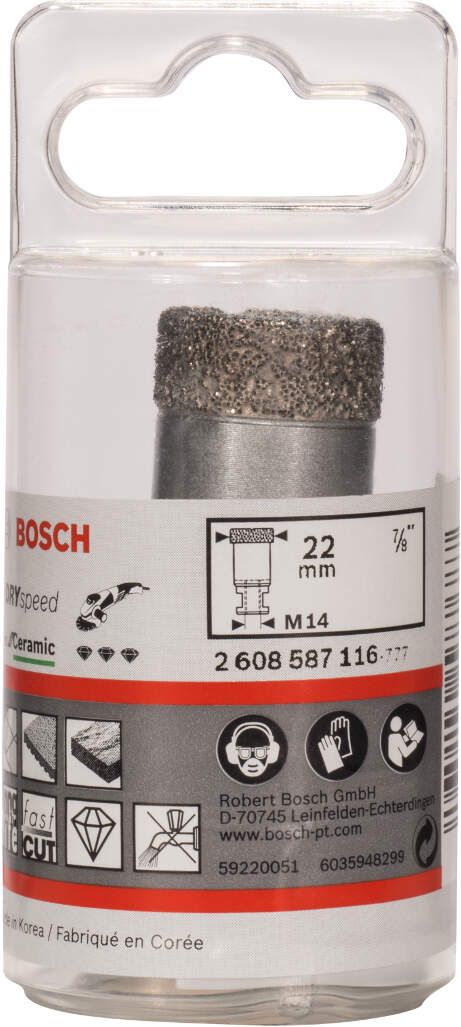 Bosch dijamantska burgija za suvo bušenje Dry Speed Best for Ceramic 22 x 35 mm - 2608587116 Dijamantska burgija BOSCH BOSCH-2608587116 Madras doo Beograd