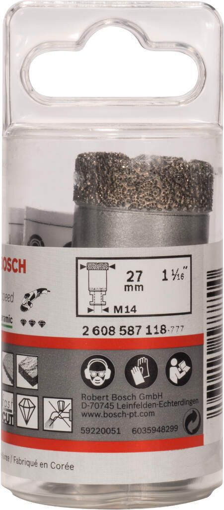 Bosch dijamantska burgija za suvo bušenje Dry Speed Best for Ceramic 27 x 35 mm - 2608587118 Dijamantska burgija BOSCH BOSCH-2608587118 Madras doo Beograd