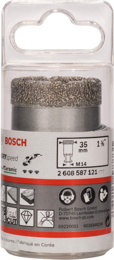 Bosch dijamantska burgija za suvo bušenje Dry Speed Best for Ceramic 35 x 35 mm - 2608587121 Dijamantska burgija BOSCH BOSCH-2608587121 Madras doo Beograd