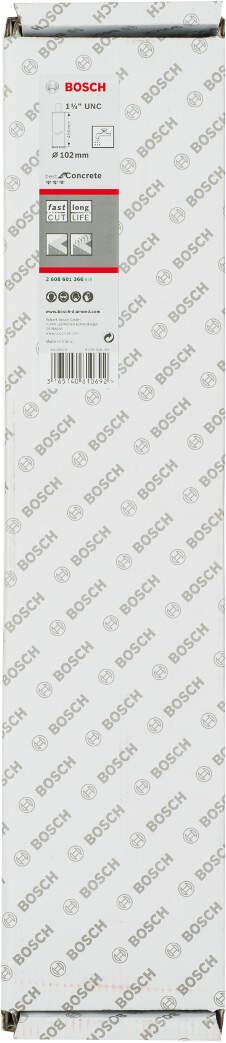 Bosch dijamantska kruna za mokro bušenje 1 1/4" UNC Best for Concrete 102 mm, 450 mm, 9 segmenata, 11,5 mm - 2608601366 Dijamantska kruna BOSCH BOSCH-2608601366 Madras doo Beograd