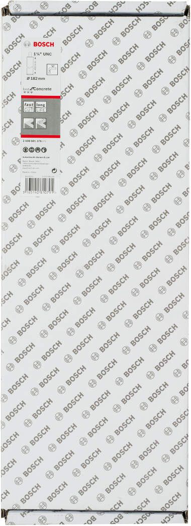 Bosch dijamantska kruna za mokro bušenje 1 1/4" UNC Best for Concrete 182 mm, 450 mm, 13 segmenata, 11,5 mm - 2608601376 Dijamantska kruna BOSCH Madras doo Beograd