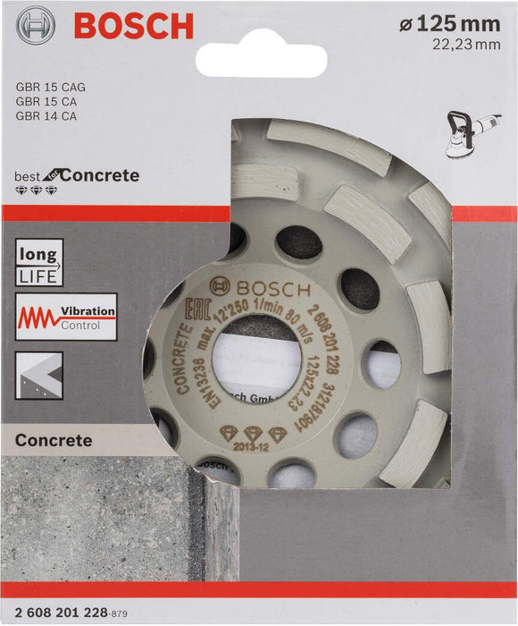 Bosch dijamantska lončasta ploča Best for Concrete 125 x 22,23 x 4,5 mm - 2608201228 Dijamantska lončasta ploča BOSCH Madras doo Beograd