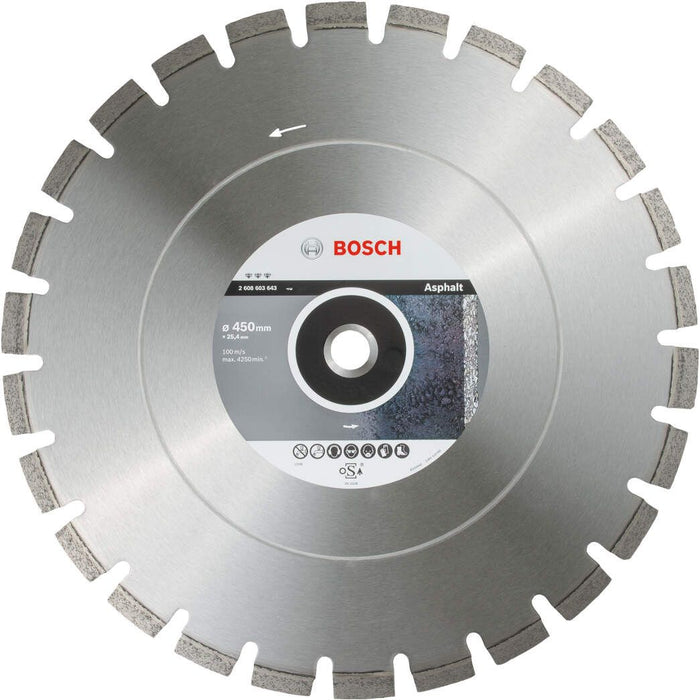 Bosch dijamantska rezna ploča Best for Asphalt 450 x 25,40 x 3,6 x 12 mm - 2608603643 Dijamantska rezna ploča BOSCH BOSCH-2608603643 Madras doo Beograd