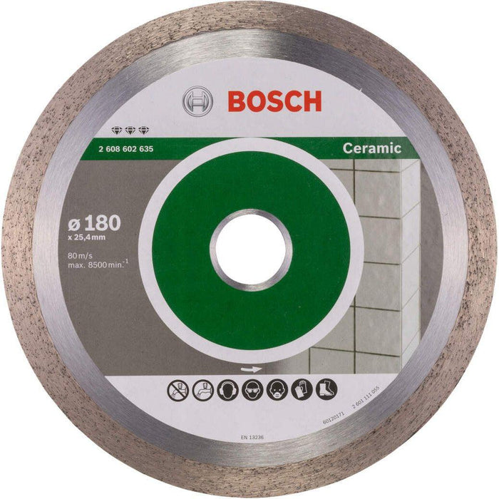 Bosch dijamantska rezna ploča Best for Ceramic 180 x 25,40 x 2,2 x 10 mm - 2608602635 Dijamantska rezna ploča BOSCH BOSCH-2608602635 Madras doo Beograd