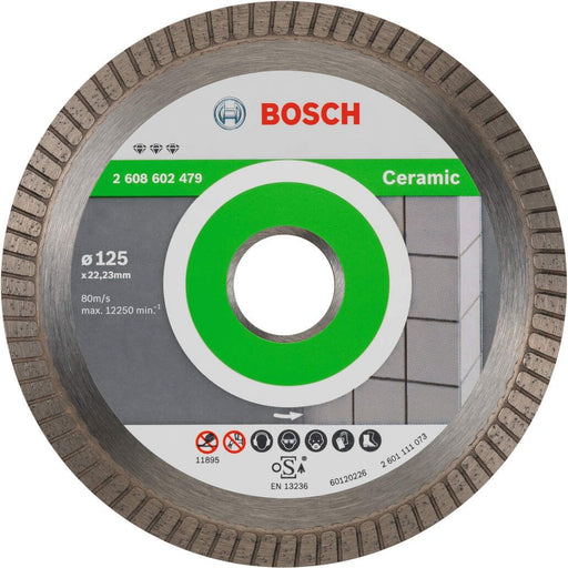 Bosch dijamantska rezna ploča Best for Ceramic Extra-Clean Turbo 125 x 22,23 x 1,4 x 7 mm - 2608602479 Dijamantska rezna ploča BOSCH BOSCH-2608602479 Madras doo Beograd