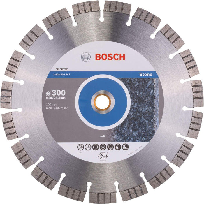 Bosch dijamantska rezna ploča Best for Stone 300 x 20,00+25,40 x 2,8 x 15 mm - 2608602647 Dijamantska rezna ploča BOSCH BOSCH-2608602647 Madras doo Beograd