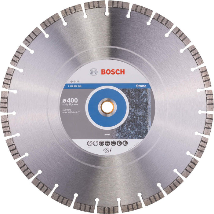 Bosch dijamantska rezna ploča Best for Stone 400 x 20,00+25,40 x 3,2 x 12 mm - 2608602649 Dijamantska rezna ploča BOSCH BOSCH-2608602649 Madras doo Beograd