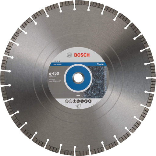 Bosch dijamantska rezna ploča Best for Stone 450 x 25,40 x 3,8 x 12 mm - 2608602650 Dijamantska rezna ploča BOSCH BOSCH-2608602650 Madras doo Beograd