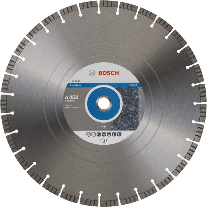 Bosch dijamantska rezna ploča Best for Stone 450 x 25,40 x 3,8 x 12 mm - 2608602650 Dijamantska rezna ploča BOSCH BOSCH-2608602650 Madras doo Beograd