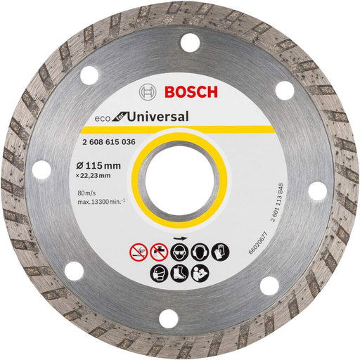 Bosch dijamantska rezna ploča ECO For Universal 115x22,23x2,0x7 - pakovanje od 10 komada (2608615045) Dijamantska rezna ploča BOSCH BOSCH-2608615045 Madras doo Beograd