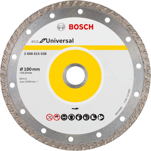 Bosch dijamantska rezna ploča ECO For Universal 180x22,23x2.6x7 - pakovanje od 10 komada (2608615047) Dijamantska rezna ploča BOSCH BOSCH-2608615047 Madras doo Beograd