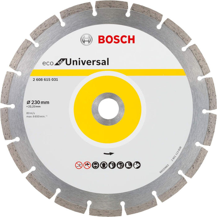 Bosch dijamantska rezna ploča ECO For Universal 230x22,23x2,6x7 - pakovanje od 10 komada (2608615044) Dijamantska rezna ploča BOSCH BOSCH-2608615044 Madras doo Beograd