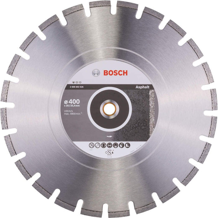 Bosch dijamantska rezna ploča Standard for Asphalt 400 x 20/25,40 x 3,6 x 10 mm - 2608602626 Dijamantska rezna ploča BOSCH BOSCH-2608602626 Madras doo Beograd