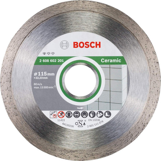 Bosch dijamantska rezna ploča Standard for Ceramic 115 x 22,23 x 1,6 x 7 mm pakovanje od 10 komada - 2608603231 Dijamantska rezna ploča BOSCH BOSCH-2608603231 Madras doo Beograd