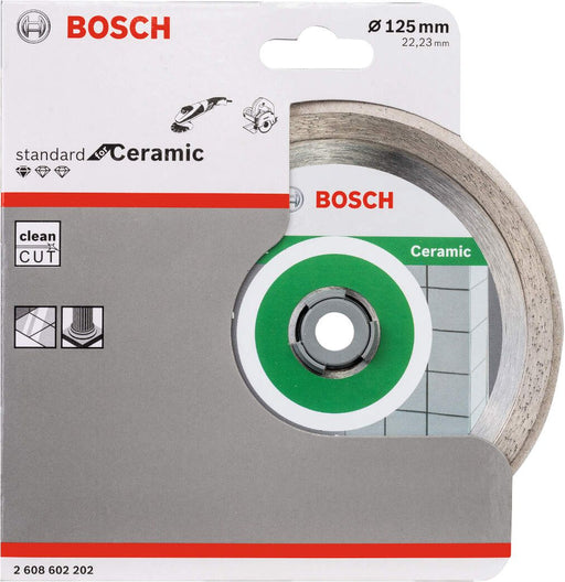 Bosch dijamantska rezna ploča Standard for Ceramic 125 x 22,23 x 1,6 x 7 mm - pakovanje od 1 komada (2608602202) Dijamantska rezna ploča BOSCH BOSCH-2608602202 Madras doo Beograd