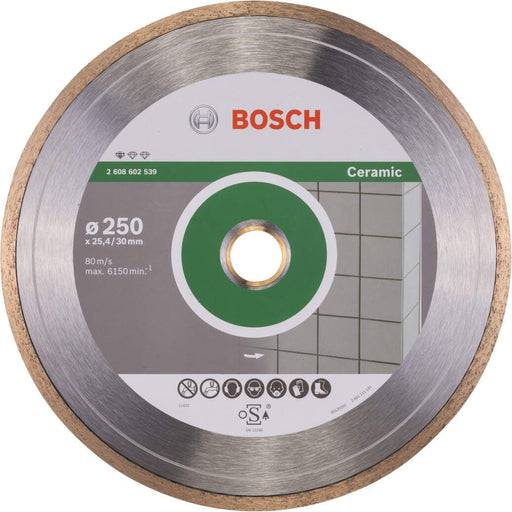 Bosch dijamantska rezna ploča Standard for Ceramic 250 x 30+25,40 x 1,6 x 7 mm - 2608602539 Dijamantska rezna ploča BOSCH BOSCH-2608602539 Madras doo Beograd