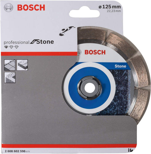 Bosch dijamantska rezna ploča Standard for Stone 125 x 22,23 x 1,6 x 10 mm pakovanje od 1 komada - 2608602598 Dijamantska rezna ploča BOSCH BOSCH-2608602598 Madras doo Beograd