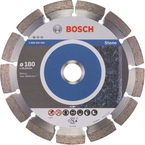 Bosch dijamantska rezna ploča Standard for Stone 180 x 22,23 x 2 x 10 mm pakovanje od 1 komada - 2608602600 Dijamantska rezna ploča BOSCH BOSCH-2608602600 Madras doo Beograd