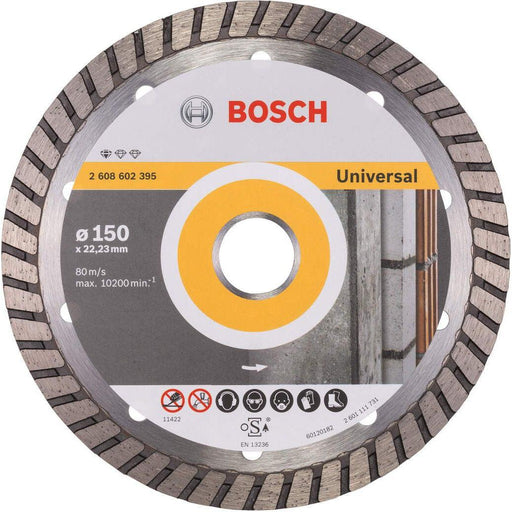 Bosch dijamantska rezna ploča Standard for Universal Turbo 150 x 22,23 x 2,5 x 10 mm pakovanje od 1 komada - 2608602395 Dijamantska rezna ploča BOSCH BOSCH-2608602395 Madras doo Beograd