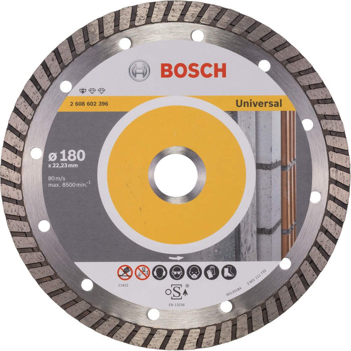 Bosch dijamantska rezna ploča Standard for Universal Turbo 180 x 22,23 x 2,5 x 10 mm pakovanje od 1 komada - 2608602396 Dijamantska rezna ploča BOSCH BOSCH-2608602396 Madras doo Beograd